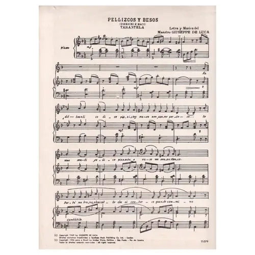 Pellizcos y Besos(Pizzichi e Baci)