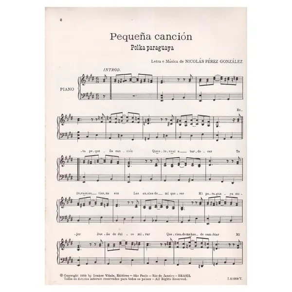Pequeña Cancion - Polka Paraguaya