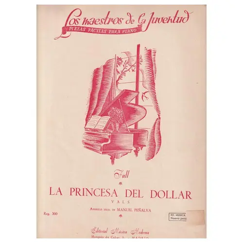 La Princesa del Dollar - vals para piano