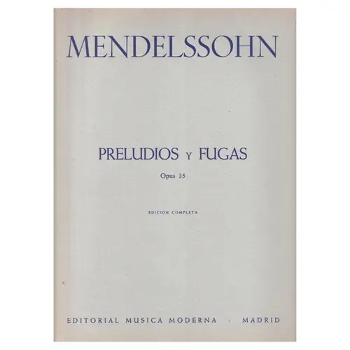 Preludios y fugas op. 35 para piano