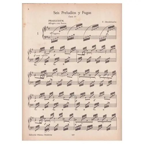 Preludios y fugas op. 35 para piano