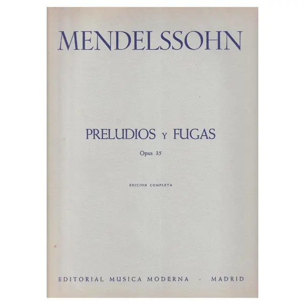 Preludios y fugas op. 35 para piano