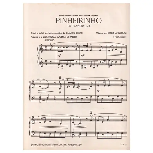 Pinheirinho (O Tannenbaum)