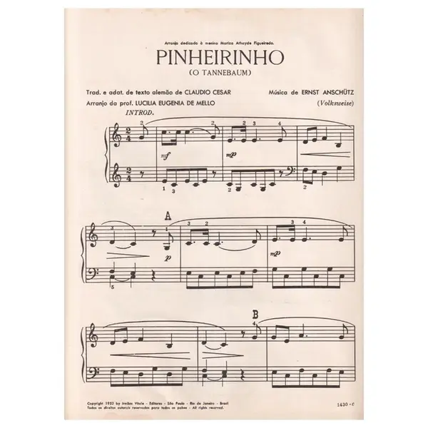 Pinheirinho (O Tannenbaum)