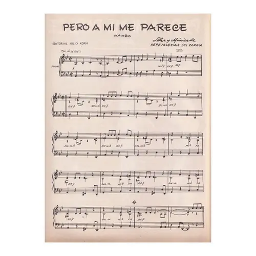 Pero a mi me Parece - Mambo