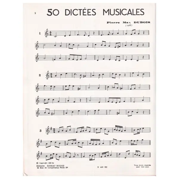 50 dictees musicales