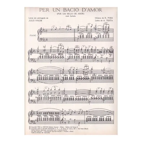 Per un Bacio D'Amor(Por Um Beijo de Amor)