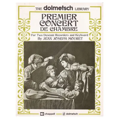 Premier Concert de chambre for two descant recorders and keyboard