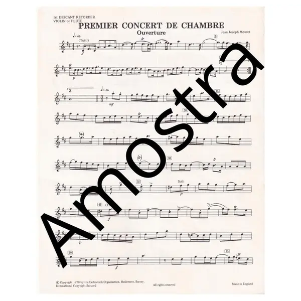Premier Concert de chambre for two descant recorders and keyboard