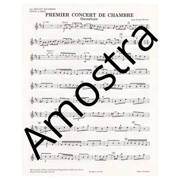 Premier Concert de chambre for two descant recorders and keyboard