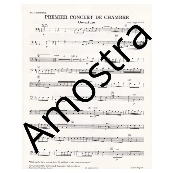 Premier Concert de chambre for two descant recorders and keyboard
