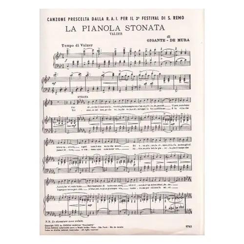 La Pianola Stonata - Valzer