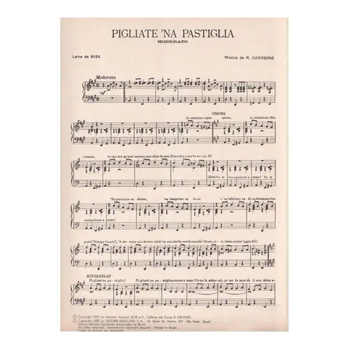 Pigliate'Na Pastiglia - Moderato