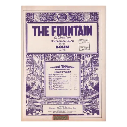 The Fountain - Op.221 - Morceau De Salon  (Edição Antiga)