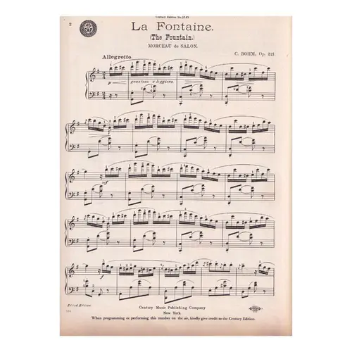 The Fountain - Op.221 - Morceau De Salon  (Edição Antiga)