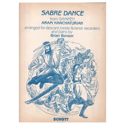 Sabre Dance for descant, treble & tenor recordes and piano