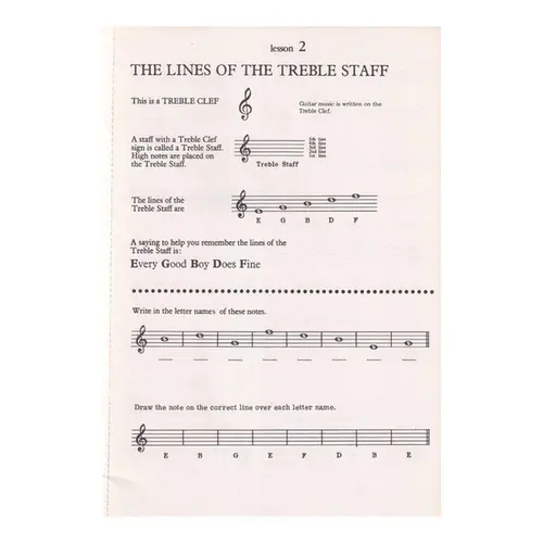 Theory Notebook - Book 1 - Guitar Basics