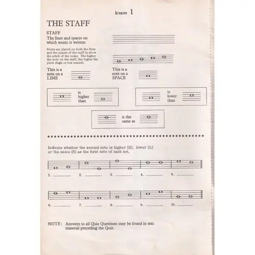 Theory Notebook - Book 1 - Guitar Basics