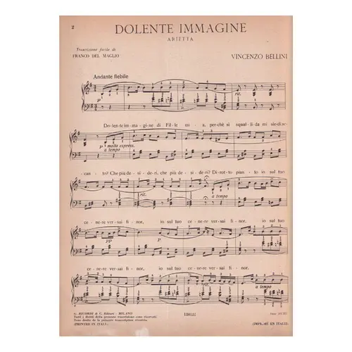 Dolente Immagine - Arietta