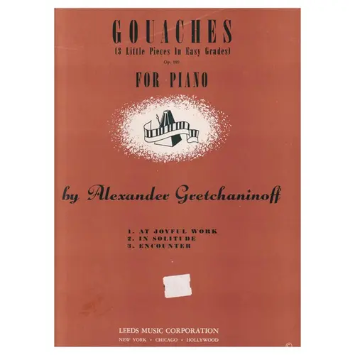 Gouaches - 3 little pieces for piano