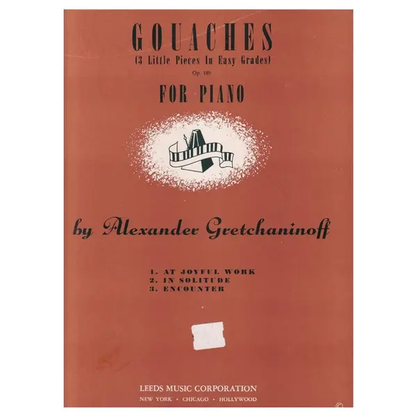 Gouaches - 3 little pieces for piano
