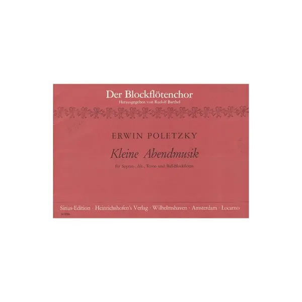 Kleine Abendmusik fur 4 blockfloten