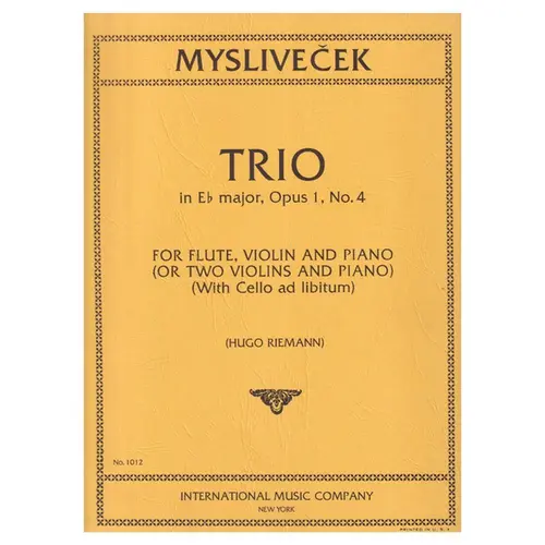 Trio In Eb Major - Op.1 N.4 for flute violin and piano