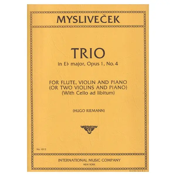 Trio In Eb Major - Op.1 N.4 for flute violin and piano
