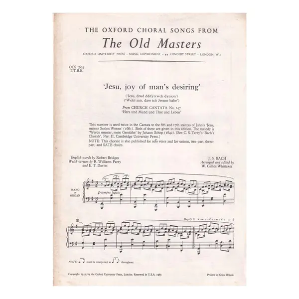 Jesu,Joy of Man's Desiring - Piano - Orgão