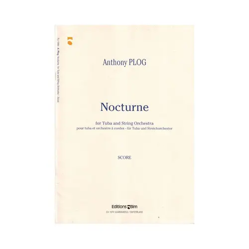 Nocturne For Tuba And Orchestra - Score