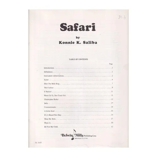 Safari - A Musical Adventure