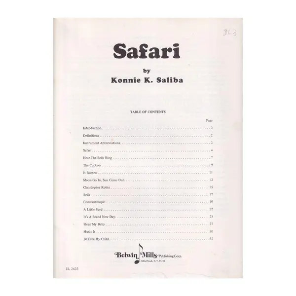 Safari - A Musical Adventure
