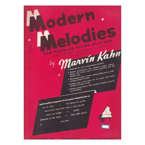 Modern Melodies for Popular Piano Playing