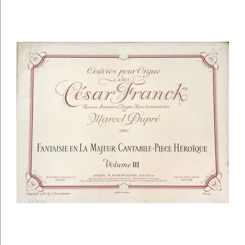 Ouvres Pour Orgue - Vol.3