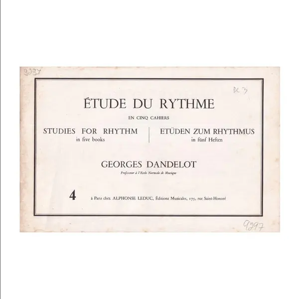 Etude du Rythme - Vol.4