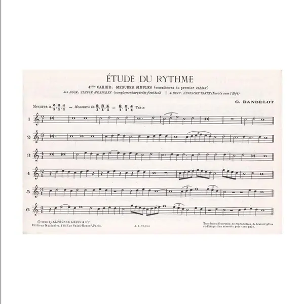 Etude du Rythme - Vol.4