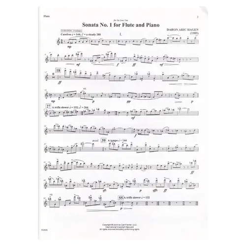 Sonata N.1 for Flute And Piano (1985)