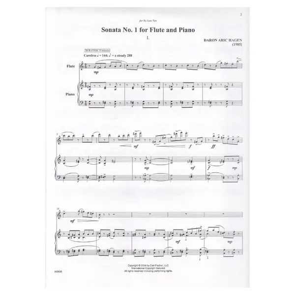 Sonata N.1 for Flute And Piano (1985)