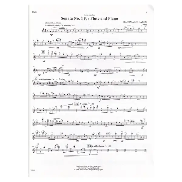 Sonata N.1 for Flute And Piano (1985)