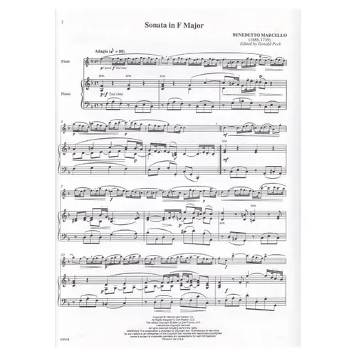 Sonata In F Major - Flute and piano