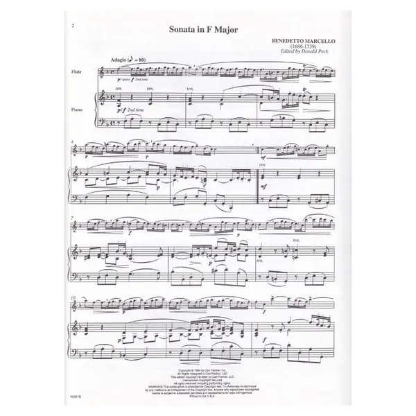Sonata In F Major - Flute and piano