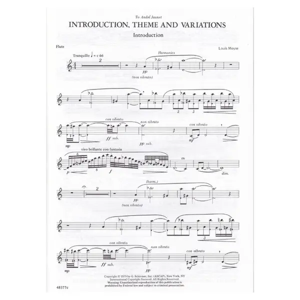 Introduction, Theme And Variations