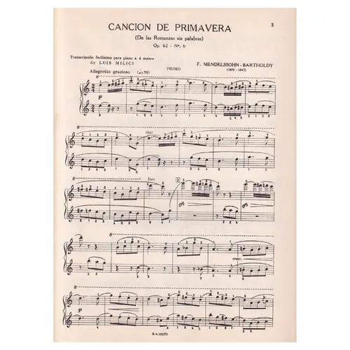Cancion De Primavera
