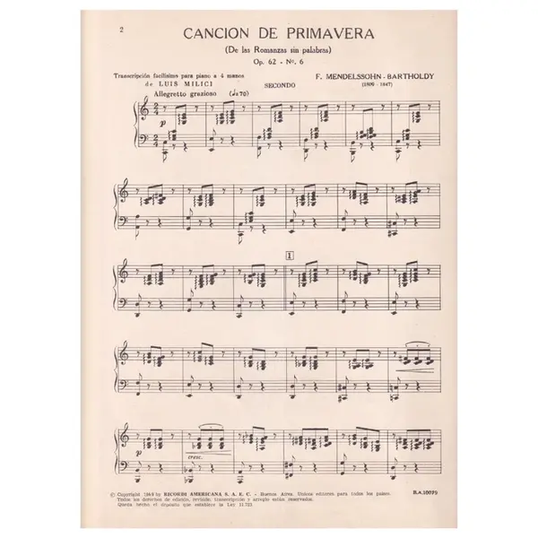 Cancion De Primavera