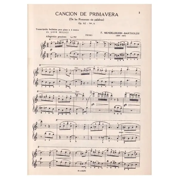 Cancion De Primavera
