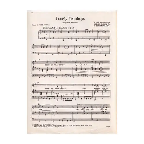 Lonely Teardrops(Lágrimas Solitárias)