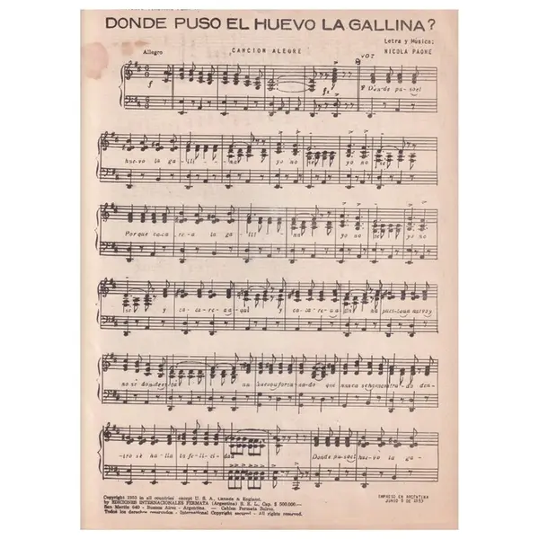 Donde Puso El Huevo La Gallina? - Cancion Alegre