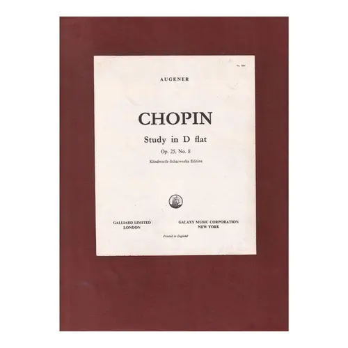 Study in D Flat - Op.25 No.8