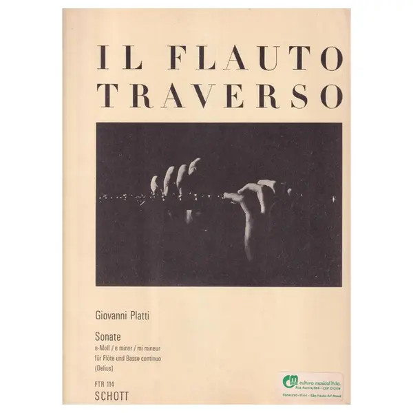 Sonate E Moll Fur Flote  em mi menor op.III n. 3