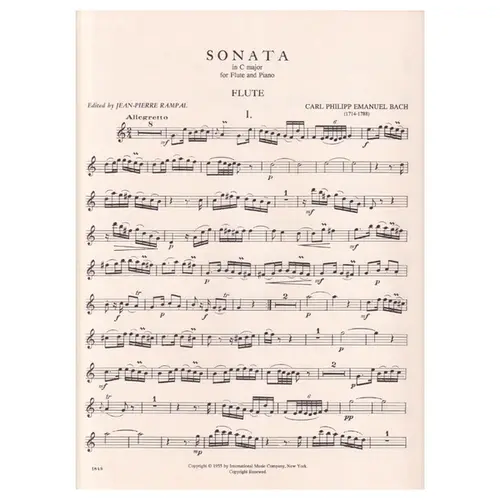 Sonata In C Major for flute and piano